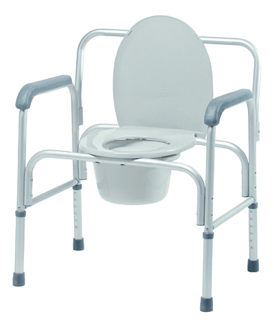 Three-In-One Aluminum Commodes
