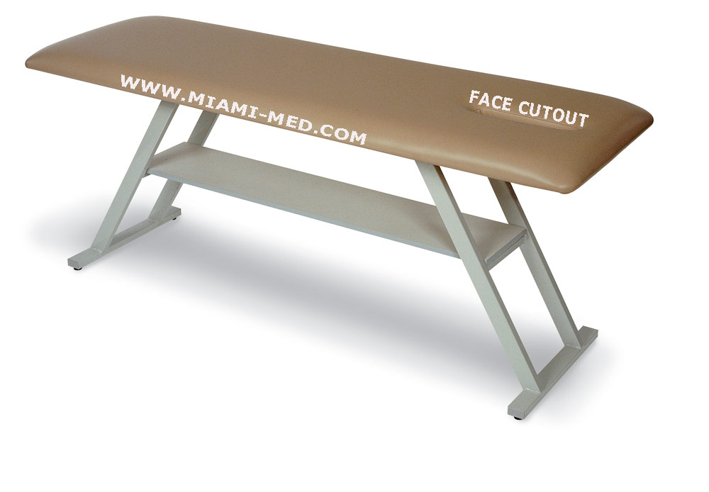 ADJUSTING TABLE with shelf and face cutout 811s